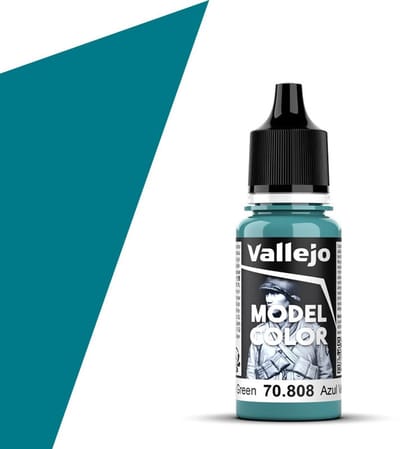 Vallejo Hobbyverf Acrylverf - 70808 Model Color Blue Green - Acryl Verf flesje - 17 ml