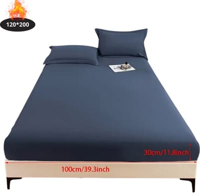 Nivard Waterdicht Hoeslaken - Beddengoed - Fitted Sheet - Bed - Marineblauw 120x200