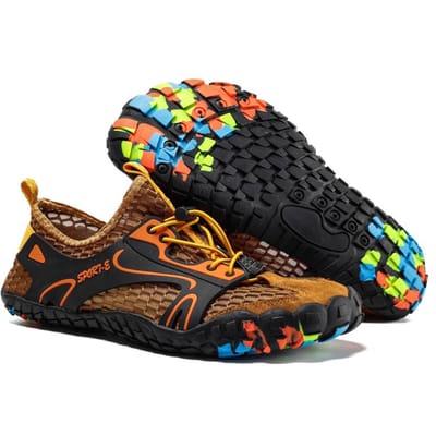 Ademende Waterdichte Wandelschoenen Heren Suède Mesh Outdoor Sneakers Rotsklimschoenen Man Sport Sneldrogende Trail Trekkingschoenen 38