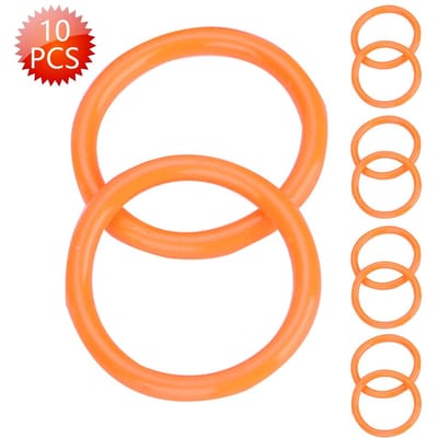 10pcs 13.8*1.9mm Joints toriques en polyuréthane haute résistance pour réservoir d'air CO2 de pistolet de paintball (Orange)