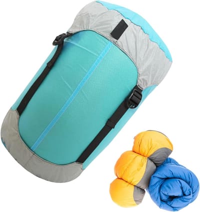 Opbergzakken - Compressiezakken - Ruimte Besparen - Waterdicht Nylon - 5-18L - Blauw