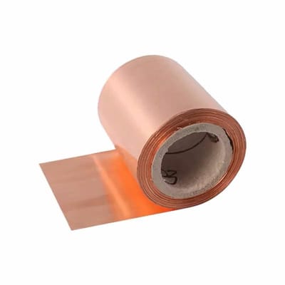 Koperfolie Rol - Zuiver Koper - Experimenteel Onderzoek - Hoog Kopergehalte - 100mm x 1m - Koperkleur