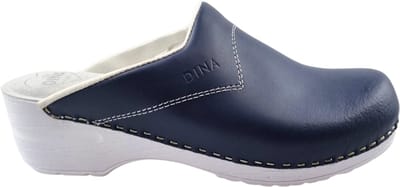 Dina Medische klompen - Werkklompen - Zorgklompen - PU klompen - Dames klompen - Navy blue met witte zool - maat 36