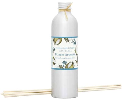 Castelbel Cotton Flower - Geurstokjes - navulling 250 ml - refill - katoenbloem - Portugal
