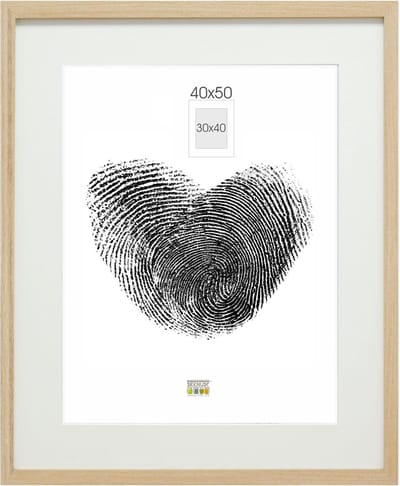 Deknudt Frames fotolijst - naturel - passe-partout - 30x40 / 40x50 cm