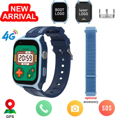 Viatel 2023 Kinderen Smart Watch 4G Waterdichte Camera 'S Sos Call Bluetooth Muziek Whatsapp Android Gps Smartwatch Met Sim Montre Enfant