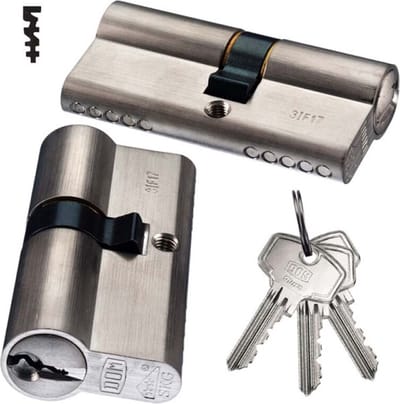 DOM Plura gelijksluitende combinatieset à 2 cilinders - SKG** - 1x 30-30mm + 1x30-45mm