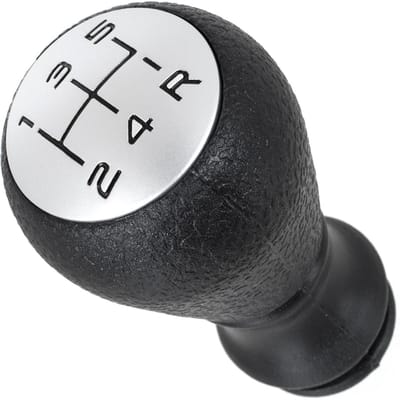 MODECAR - Versnellingspookknop - Zwart - Mat Zilver - Peugeot Compatibel