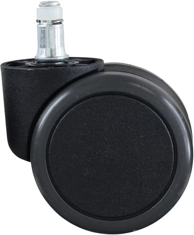 Bureaustoelwielen voor bv - RH 300 - RH 400 - diameter 65mm - adapter 45mm - set 5 stuks Orgineel EMI