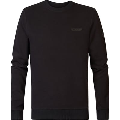 Petrol Industries - Heren Effen Sweater Canning - Zwart