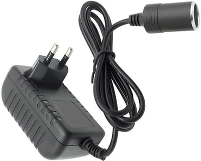 Allecto - AC naar DC Converter - 220V naar 12V Adapter - Sigarettenaansteker Transformator - Zwart - Auto Accessoire - Ideaal voor Auto's - Compact...