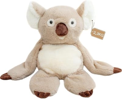 Verzwaarde Knuffel Koala 2,3 kg – Gewichtsknuffel met Warmte & Lavendel – Kalmerend Gewichtsdier voor Kinderen & Volwassenen