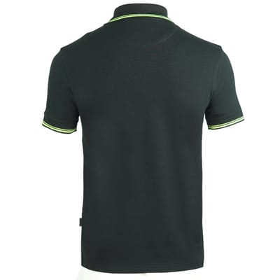 Aquascutum Aldis geel Crest zwart poloshirt