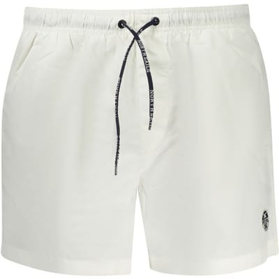 North Sails Witte Polyester Heren Zwem Boxer