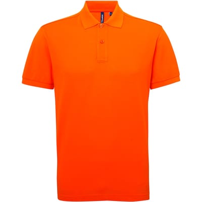 Asquith & Fox Heren Poloshirt met korte mouwen Prestatiemengsel (Oranje)