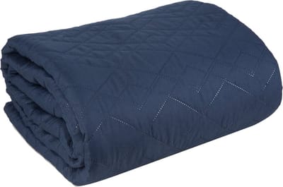 Oneiro’s luxe BONI Type 2 Beddensprei Blauw  - 170x210 cm – bedsprei 2 persoons – beddengoed – slaapkamer – spreien – dekens – wonen – slapen