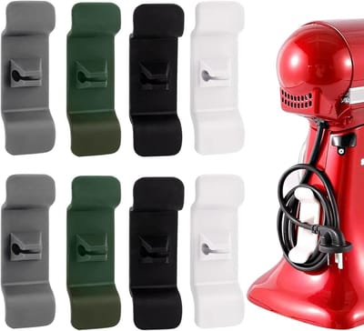 Set van 8 Kabelorganizers voor Keukenapparaten, Netjes en Handig met Lijm, Ideaal voor Blenders, Koffiemachines en Frituurpannen