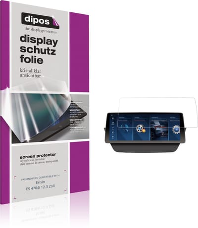 dipos – 2x Beschermfolie geschikt voor Erisin ES 4784i 12.3 Zoll | Krasbestendige & heldere Screenprotector Ultra-Thin