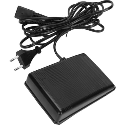 Pédale de Machine à Coudre Contrôleur Multifonctionnel Prise 3 Broches avec Longueur de Cordon de 2m6.6ft EU Plug black