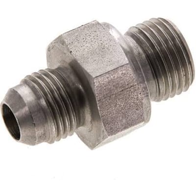 JIC  Dubbele Nippel M16 X 1.5 X UNF 9/16''-18 RVS FKM 275bar