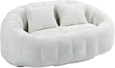 Zitzak Bank - Loungestoel Zacht - Comfortabel Ontspannen - Schuimvulling Zonder Frame - 150 x 95 cm - Beige