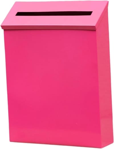 Aan de muur bevestigde brievenbus, brievenbus voor aan de muur, krantenhouder, decoratieve regenbestendige brievenbus, metalen brievenbus voor thuiskantoor, decoratie voo