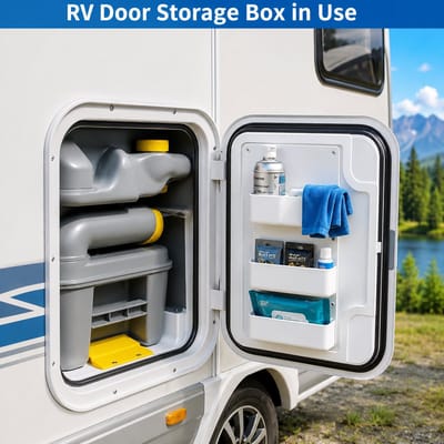 MONTKIARA RV Deur Opbergbox Universeel - ABS Organizer voor Camper, Wohnmobil & Caravan - Deurpaneel Opbergbak