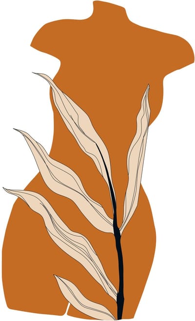 Vooraf gelijmd vliesbehang met gigantische muurschilderingen - SILHOUETTE IN DE NATUUR - 100x60cm