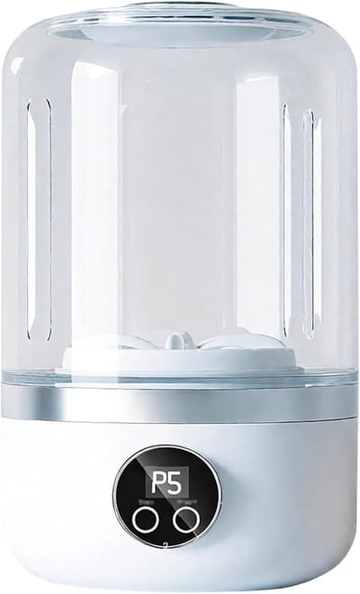 Mini Wasapparaat - Draagbare Wasmachine - Ondergoed Wassen - Zachte Kledingzorg - 21x14x13 cm - Wit