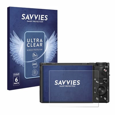 Savvies - Screenprotector voor Sony Cyber-Shot DSC-RX100 VII / VIIA - Folie Beschermfolie transparant 6 Stuks