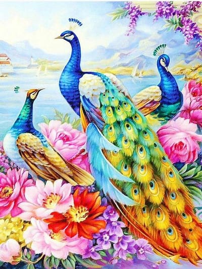 VDTOYS® DIAMOND PAINTING volwassenen - VDTC185 - vierkante steentjes - full - groot formaat - nieuwe tekeningen - 45 op 55 cm (canvas) - 40 op 50 (foto)