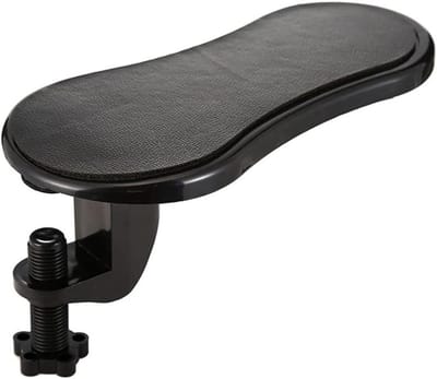 Ergonomische Armsteun met Draaifunctie, Geheugenfoam Polssteun voor Kantoor, Studie en Gaming (Zwart)