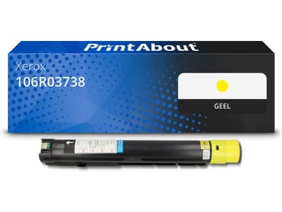PrintAbout huismerk Toner 106R03738 Geel Extra hoge capaciteit Geschikt voor Xerox