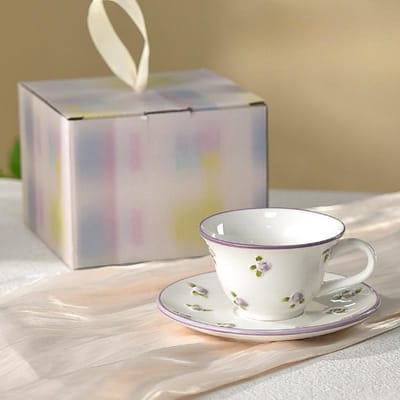 Speciale Mooie Koffiekop voor Dames Persoonlijke Hoge waarde Mok Keramiek Britse Afternoon Tea Kop Schotel Set 180ml