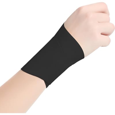 Garde-poignet Respirant Ultra Fin Wrap Sportif Pour Entorse du Poignet Gaine Tendineuse Protection par Pression Léger Pas white