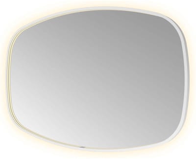 Hotbath &More CON812 Contour spiegel 120x80cm met verlichting, spiegelverwarming, kleurwissel, dimbaar en afstandsbediening mat wit