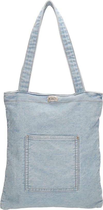 Beagles Tejeda Shopper Jeans Trendy - Tote Bag - Dames Tas - Lichtblauw-Jeans