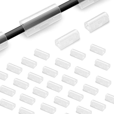 80 stuks zelfklevende kabelclips voor kabelmanagement, bureau-organisatie en kabelhouders