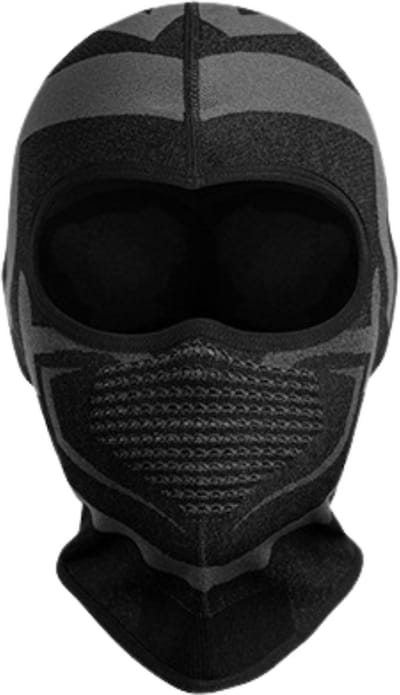 U Fit One Bivakmuts - Helmmuts - Balaclava voor Wintersport - Motor - Scooter - Fiets - Ski - Face Mask - Zwart Korte Nek