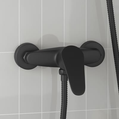 vidaXL - Douchemengkraan - Zwart - G - 1 - / - 2 - inches