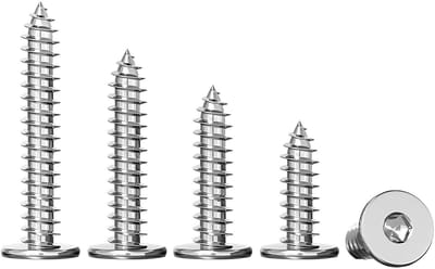 20 Stuks Dunne Inwendige Zeskant Zelftappende Schroeven van RVS voor Houtbewerking en Meubels M3 x 10mm