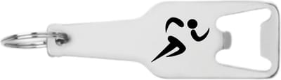 Akyol - atletiek flesopener - Atletiek - sportiefste sporter - hardlopen sleutelhanger - cadeau - gegraveerde sleutelhanger - atletiek - sport - gepersonaliseerd - sleutelhanger met naam - 105 x 25mm