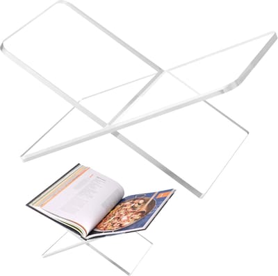 KZQ Acryl boekenplank - Koranplank - Boekenplank voor op de salontafel - Receptenplank - Keukenrecepten - Woondecoratie - Decoratie voor de eettafel - 19 × 11 × 11cm