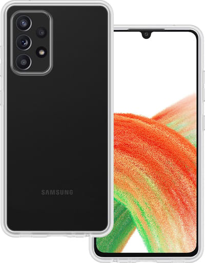 Hoesje Geschikt voor Samsung Galaxy A33 - Sterk & Shockproof - Hoes Cover - Siliconen Case - Transparant