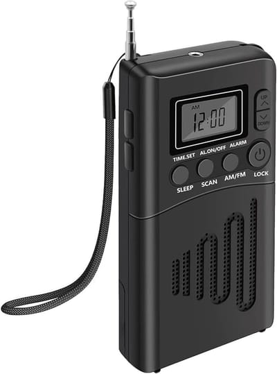 Pocket Radio's - Zakradio Met Am/Fm Op Batterijen - Mini Noodradio Fm/Am - Pocket Radio Speler - Radio Rampen - Draagbare Mini Noodradio Fm/Am - Radio Op Batterijen - Zwart
