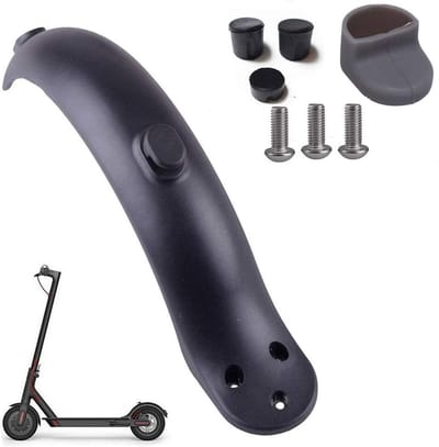 Achterspatbord, 1 stuk Geschikt voor Xiaomi M365 Scooter Elektrische Scooter Reserveonderdelen Accessoires met Haak - Zwart