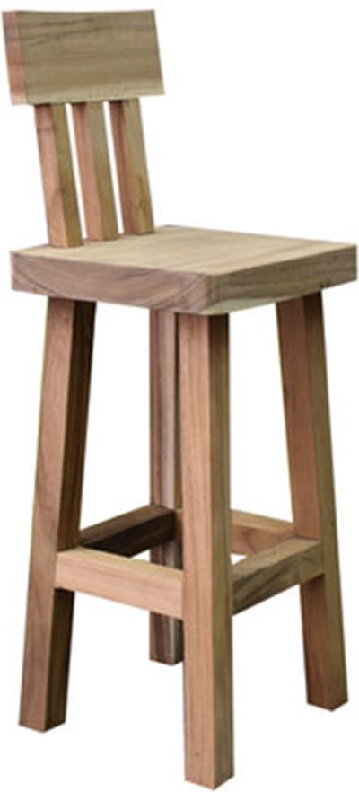 Boomstam barstoel 40x40xH114 cm