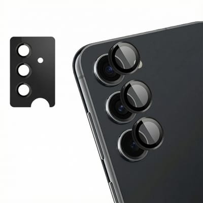 imoshion Camera Lens Protector - Geschikt voor Samsung Galaxy S24 - 2 Pack - Zwart