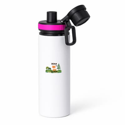 Hacebo® - Leuke waterfles met draaidop roze - Collega - Collega - Verjaardag cadeau - Valentijn cadeau voor mannen en vrouwen - Cadeau voor hem en haar - met tekst - water fles - 850ML