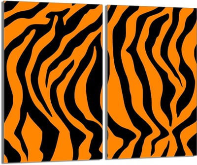 TMK ArtDeko Serie - Snijplank Glas - 2x30x52 - Tygrismotief - Veilig en Veelzijdig
